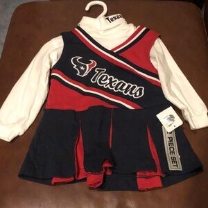 NWT! Girls Sz 2T Houston Texans football 🏈 cheerleader outfit